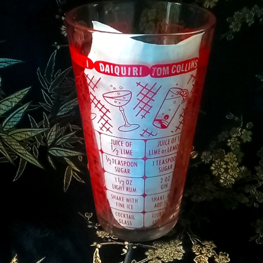 Vintage drink mixer and drink guide